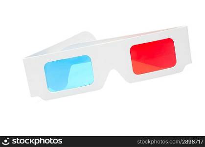 3d glasses isolated over white