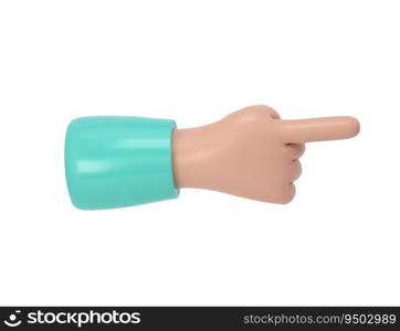 3d hand icon show push one finger forefinger counting illustration. Cartoon character. Business clip art isolated clipping path.. 3d hand icon show push one finger forefinger counting illustration. Cartoon character. Business clip art isolated clipping path