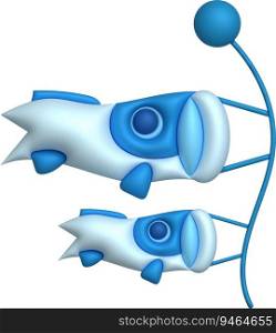  3D icon. Japanese koino  carp  fish kite, symbol of Children s Day in Japan.