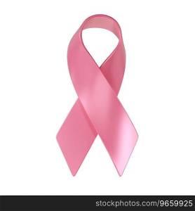 3d icon pink ribbon in the breast cancer awareness month. illustration symbol.. 3d icon pink ribbon in the breast cancer awareness month. illustration symbol