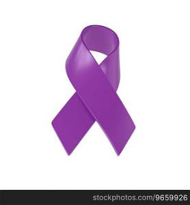 3d icon Violet Ribbon World Pancreatic Cancer day is observed every year in November. Disease in which malignant cells form in the tissues of the pancreas.. 3d icon Violet Ribbon World Pancreatic Cancer day is observed every year in November. Disease in which malignant cells form in the tissues of the pancreas
