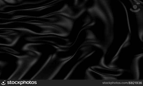3D Illustration Abstract Black Background with Glare