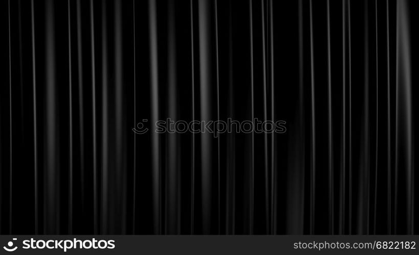 3D Illustration Abstract Black Background with Glare