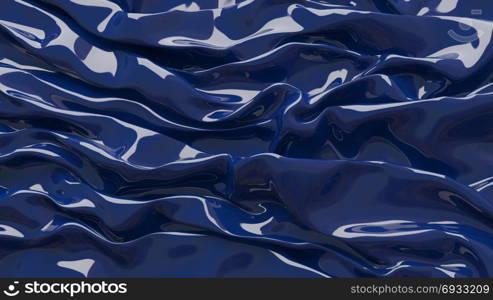 3D Illustration Abstract Blue Background with Glare