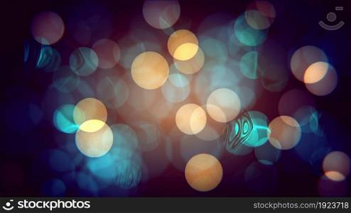 3d illustration - Abstract Bokeh Background