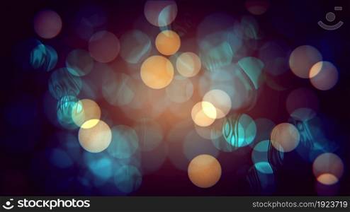 3d illustration - Abstract Bokeh Background