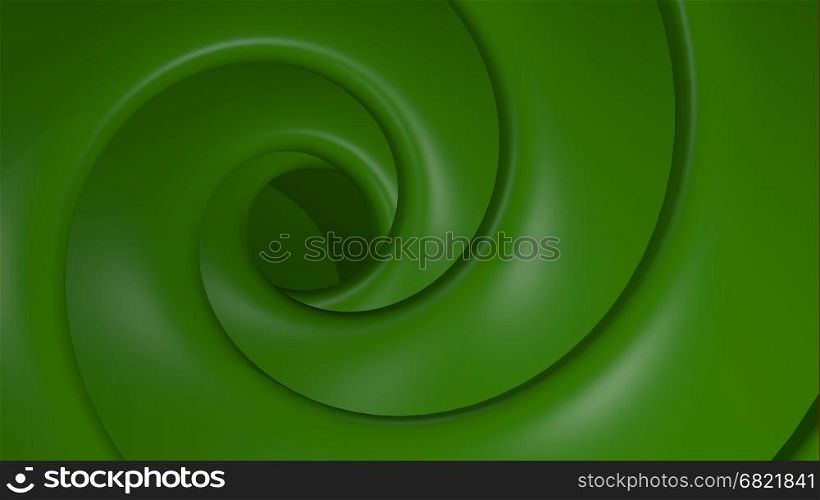 3D Illustration Abstract Green Background with Glare