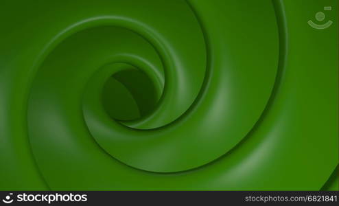 3D Illustration Abstract Green Background with Glare