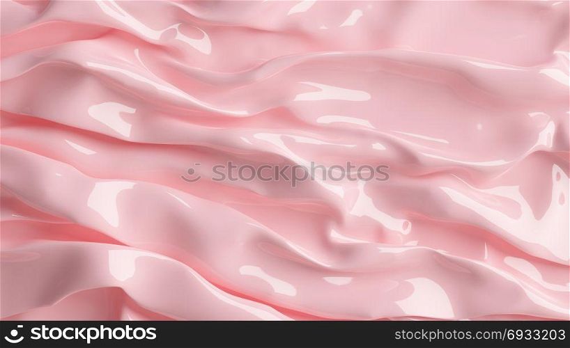 3D Illustration Abstract Pink Background with Glar