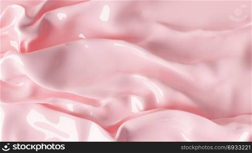 3D Illustration Abstract Pink Background with Glare