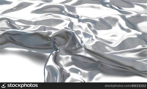 3D Illustration Abstract Silver Background with Glare