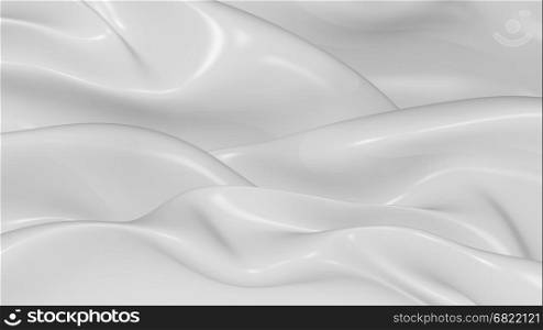 3D Illustration Abstract White Background with Glare