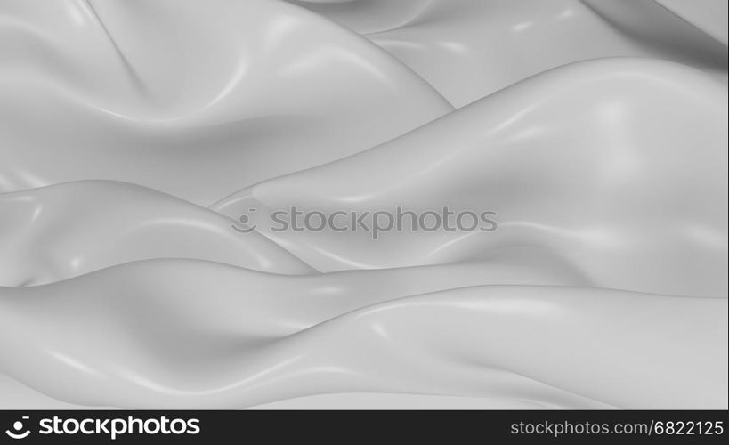 3D Illustration Abstract White Background with Glare