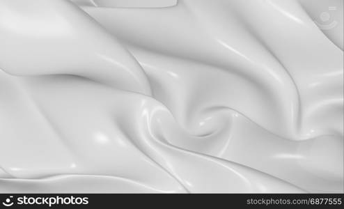 3D Illustration Abstract White Background with Glare