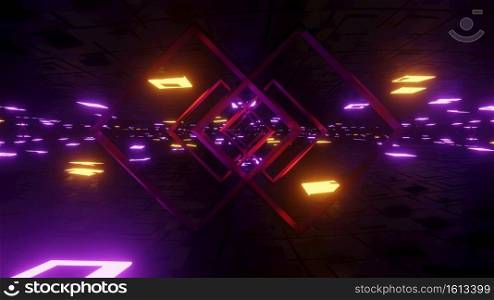 3D illustration Background for advertising and wallpaper in 80s retro and sci fi pop art scene. 3D rendering in decorative concept.