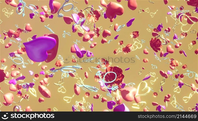 3D illustration Background for advertising and wallpaper in festival and celebrate scene. 3D rendering in decorative concept.