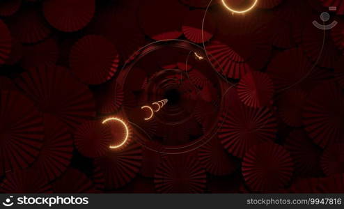 3D illustration Background for advertising and wallpaper in festival  and celebrate scene. 3D rendering in decorative concept.