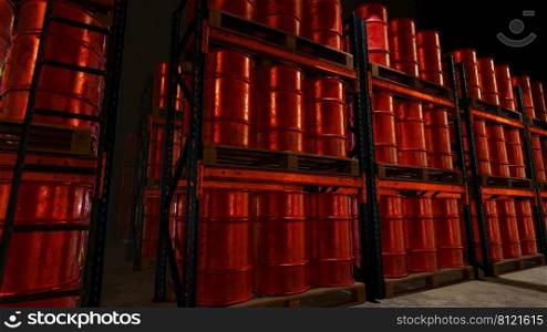 3D illustration Background for advertising and wallpaper in investment and oil storage scene. 3D rendering in decorative concept.