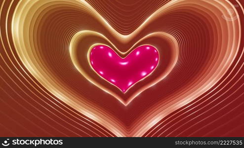 3D illustration Background for advertising and wallpaper in valentines and wedding scene. 3D rendering in decorative concept.