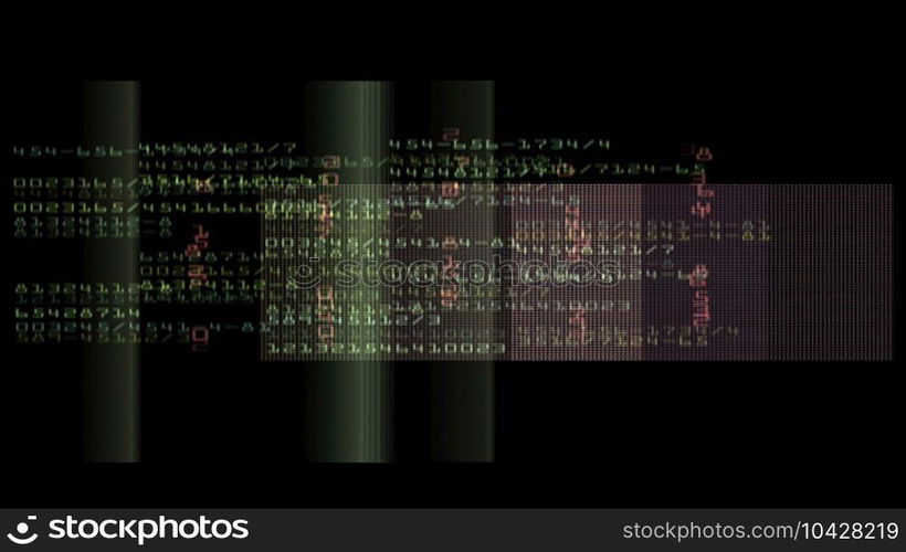  3d illustration - Binary Computer Code Background