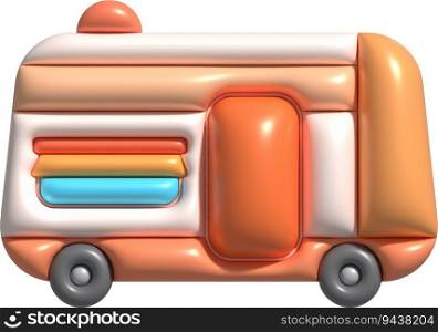 3d illustration c&ing caravan cars and trailers vehicles of travel caravans for c&er.
