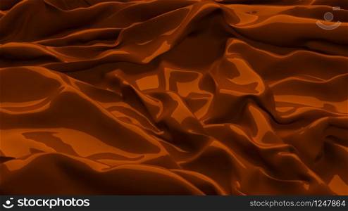3D Illustration Chocolate Abstract Texture Wavy Material