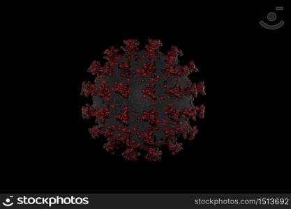 3d illustration colona virus or covid19 dangerous disease