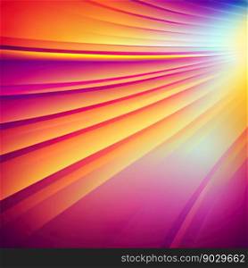 3d illustration of 4K UHD abstract background of geometric tunnel in shape of beams. Abstract background with bright neon lights 3d illustration