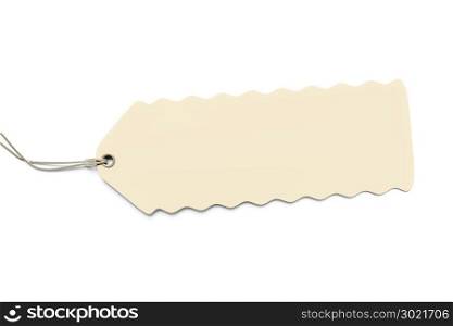 3d illustration of a typical price tag isolated on white background