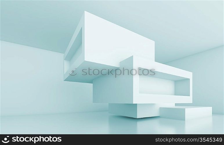 3d Illustration of Abstract Architecture Concept