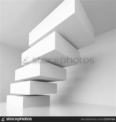 3d Illustration of Abstract Industrial Background