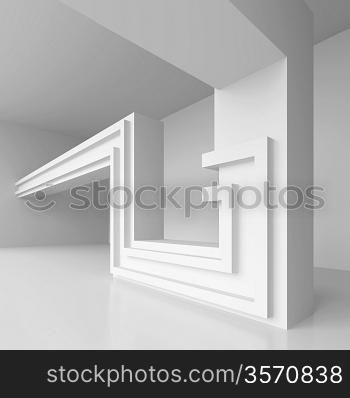 3d Illustration of Abstract Industrial Concept