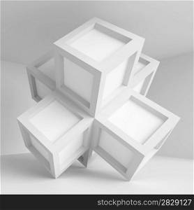 3d Illustration of Abstract Industrial Design