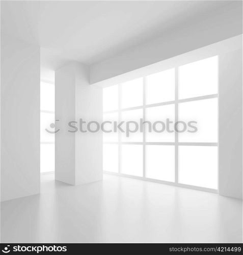 3d Illustration of Abstract Interior Design