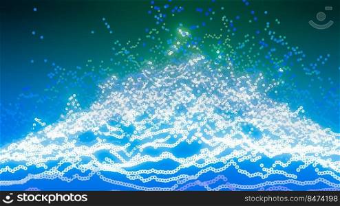 3d illustration of abstract lights and colors