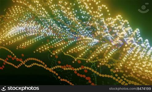 3d illustration of abstract lights and colors