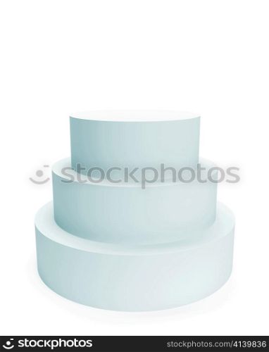 3d Illustration of Abstract Pedestal Isolated on White