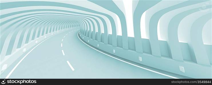 3d Illustration of Abstract Road