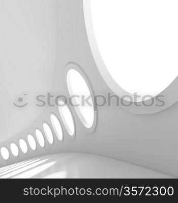 3d Illustration of Abstract Room Background