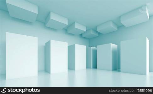 3d Illustration of Abstract Urban Background