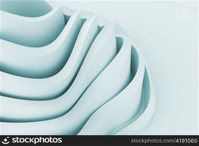 3d Illustration of Blue Abstract Creative Design