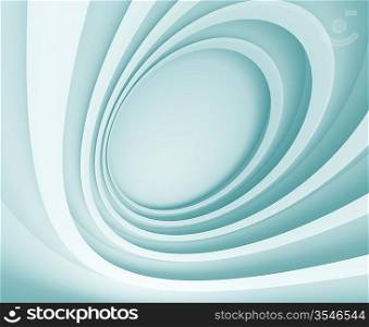 3d Illustration of Blue Architecture Background or Wallpaper