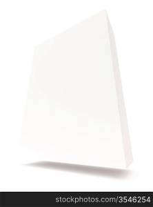 3d Illustration of Box Isolated on White Background