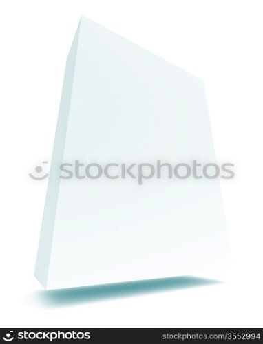 3d Illustration of Box Isolated on White Background
