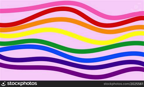 3d illustration of colors LGBT community