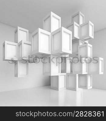 3d Illustration of Creative Architecture Background