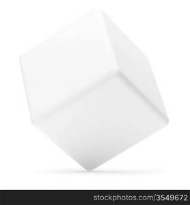 3d Illustration of Cube Isolated on White Background