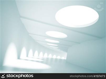 3d Illustration of Empty Large Tunnel