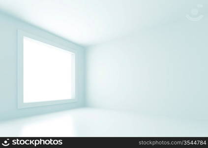 3d Illustration of Empty Room with Window