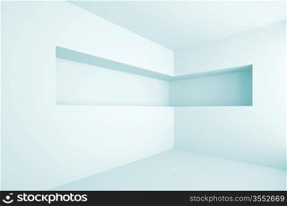 3d Illustration of Empty Shelf